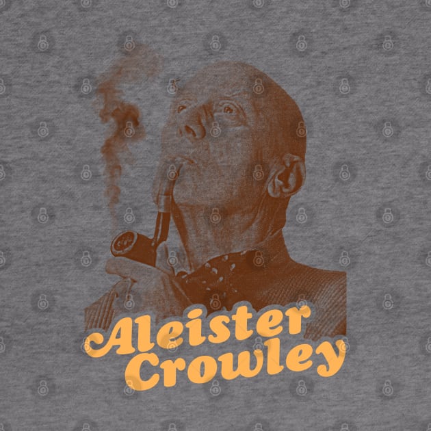 Aleister Crowley // Vintage Occult Paganism Fan Art by darklordpug